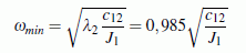 Kleinste Eigenkreisfrequenz