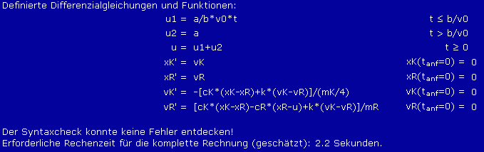 Komplettes Anfangswertproblem