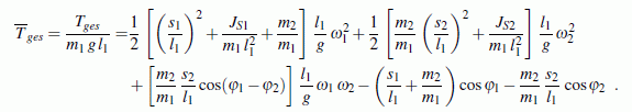 Dimensionslose Gesamtenergie