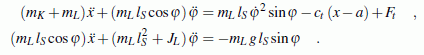 Bewegungs-Differenzialgleichungen