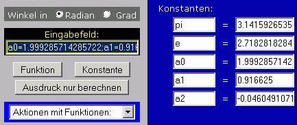 Konstanten wurden übernommen