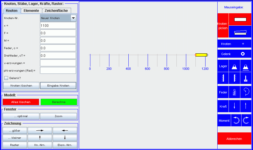 Ein Element erscheint in der Zeichenfläche