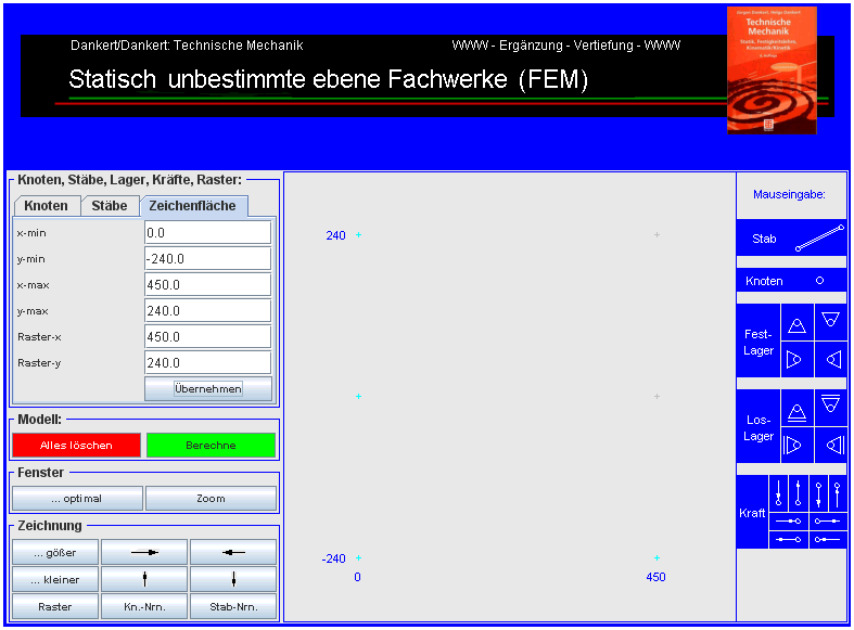 Vorbereitete Zeichenfläche