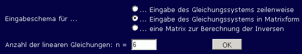 Beispiel 2, Einstellungen